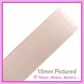 Double Sided Satin Ribbon 15mm - Champagne - 25Mtr Roll