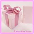Bomboniere Boxes PINK 78x78x56mm - Pack of 4 