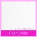 Metallic Pearl White 125gsm - 130x130mm Square Envelopes