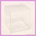 Bomboniere Box Clear Cube 60x60x60mm with Silver Base