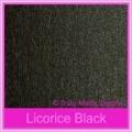 Crystal Perle Licorice Black 300gsm Metallic Card Stock - A4 Sheets