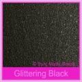 Bomboniere Box - 3 Chocolates - Crystal Perle Glittering Black (Metallic)