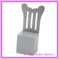 Bomboniere Throne Chair Box - Crystal Perle Steele Silver (Metallic)