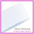 Wedding Car Ribbon 60mm White - Double Sided Satin - 25Mtr Roll (4 to 5 Cars)