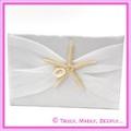Wedding Guest Book - Ivory Starfish and Shell