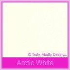 Bomboniere Box - 10cm Cube - Crystal Perle Arctic White (Metallic)