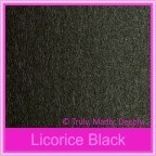 Crystal Perle Licorice Black 125gsm Metallic - C6 Envelopes
