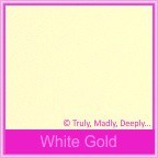 Curious Metallics White Gold 120gsm - 130x130mm Square Envelopes