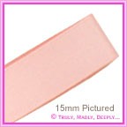 Double Sided Satin Ribbon 40mm - Light Pink - 25Mtr Roll