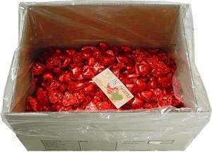 Foil Wrapped Chocolate Hearts - Red - 5kg (approx 620)
