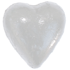 Foil Wrapped Chocolate Hearts - White - Each