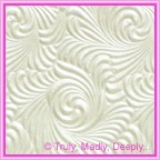 A4 Embossed Invitation Paper - Majestic Swirl White Pearl