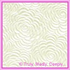 A4 Embossed Invitation Paper - Bouquet White Pearl