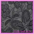 A4 Embossed Invitation Paper - Spring / Bloom Black Pearl