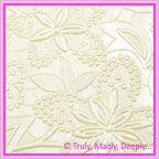A4 Embossed Invitation Paper - Spring / Bloom Ivory Pearl