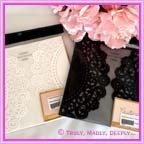DIY Invitations - Laser Cut Cards - Cristina Re Luxury Wallet Wraps (Pack of 5) BLACK