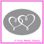 Envelope Seal - CR Twin Hearts Silver - Box of 50