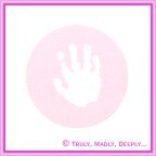 Stickers Baby Hand Pink 12Pck