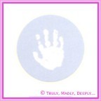 Stickers Baby Hand Blue 12Pck