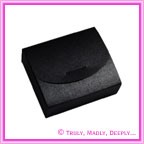 Bomboniere Purse Box - Crystal Perle Glittering Black (Metallic)