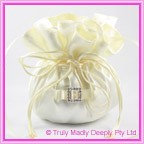 Wedding Bridal Bag - Ivory Square Diamante Buckle