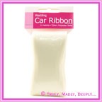 Wedding Car Ribbon Premium 6Mtr - Ivory Satin