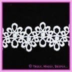 Lace 2-2.5cm Looped White