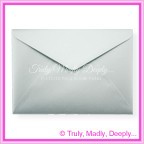 Metallic Pearl Silver 125gsm - C5 Envelopes