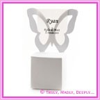 Bomboniere Butterfly Chair Box - Metallic Pearl White