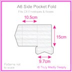 A6 Pocket Fold - Classique Striped White