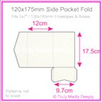 120x175mm Pocket Fold - Cottonesse Natural White 250gsm