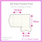 A6 Pocket Fold - Cottonesse Natural White 250gsm