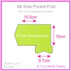 A6 Pocket Fold - Crystal Perle Metallic Apple Green