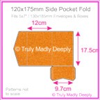 120x175mm Pocket Fold - Crystal Perle Metallic Copper