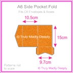 A6 Pocket Fold - Crystal Perle Metallic Copper