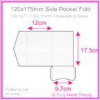 120x175mm Pocket Fold - Crystal Perle Metallic Diamond White