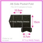 A6 Pocket Fold - Crystal Perle Metallic Licorice Black
