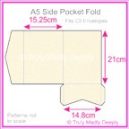 A5 Pocket Fold - Crystal Perle Metallic Sandstone