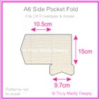 A6 Pocket Fold - Crystal Perle Metallic Sandstone Lumina