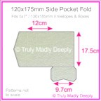 120x175mm Pocket Fold - Crystal Perle Metallic Steele