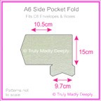 A6 Pocket Fold - Crystal Perle Metallic Steele