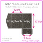 120x175mm Pocket Fold - Curious Metallics Chocolate