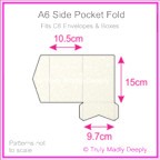 A6 Pocket Fold - Curious Metallics Cryogen White