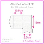 A6 Pocket Fold - Curious Metallics Ice Silver