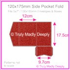120x175mm Pocket Fold - Curious Metallics Red Lacquer