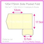 120x175mm Pocket Fold - Curious Metallics White Gold