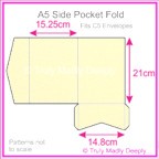 A5 Pocket Fold - Curious Metallics White Gold
