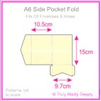 A6 Pocket Fold - Curious Metallics White Gold