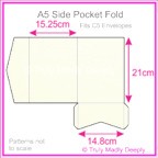 A5 Pocket Fold - Keaykolour Original Pure White