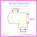 A6 Pocket Fold - Keaykolour Original Pure White